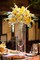 12 PCS Artificial Flowers Roses Silk Flowers Fake Long Stem Artificial (Yellow)